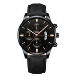 Men's Crystal Stainless Steel Analog Quartz Wrist Watch