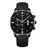 Men's Crystal Stainless Steel Analog Quartz Wrist Watch