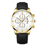 Men's Crystal Stainless Steel Analog Quartz Wrist Watch